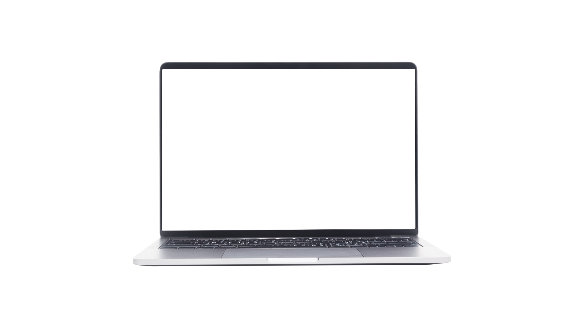 Laptop showing a website design