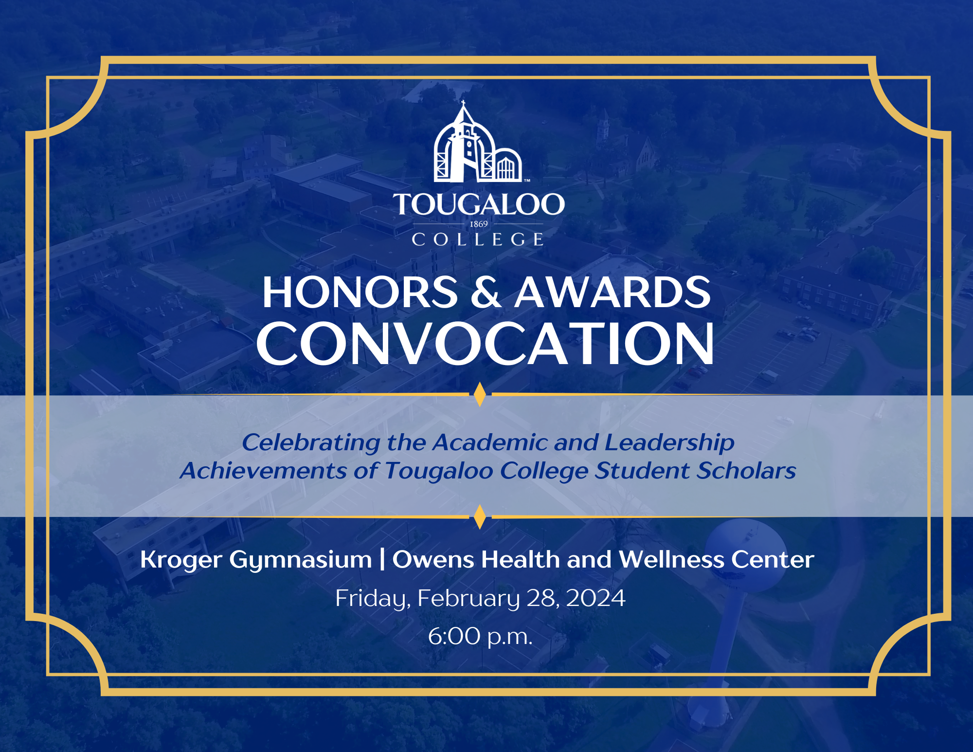 Honors Convocation flyer digital design
