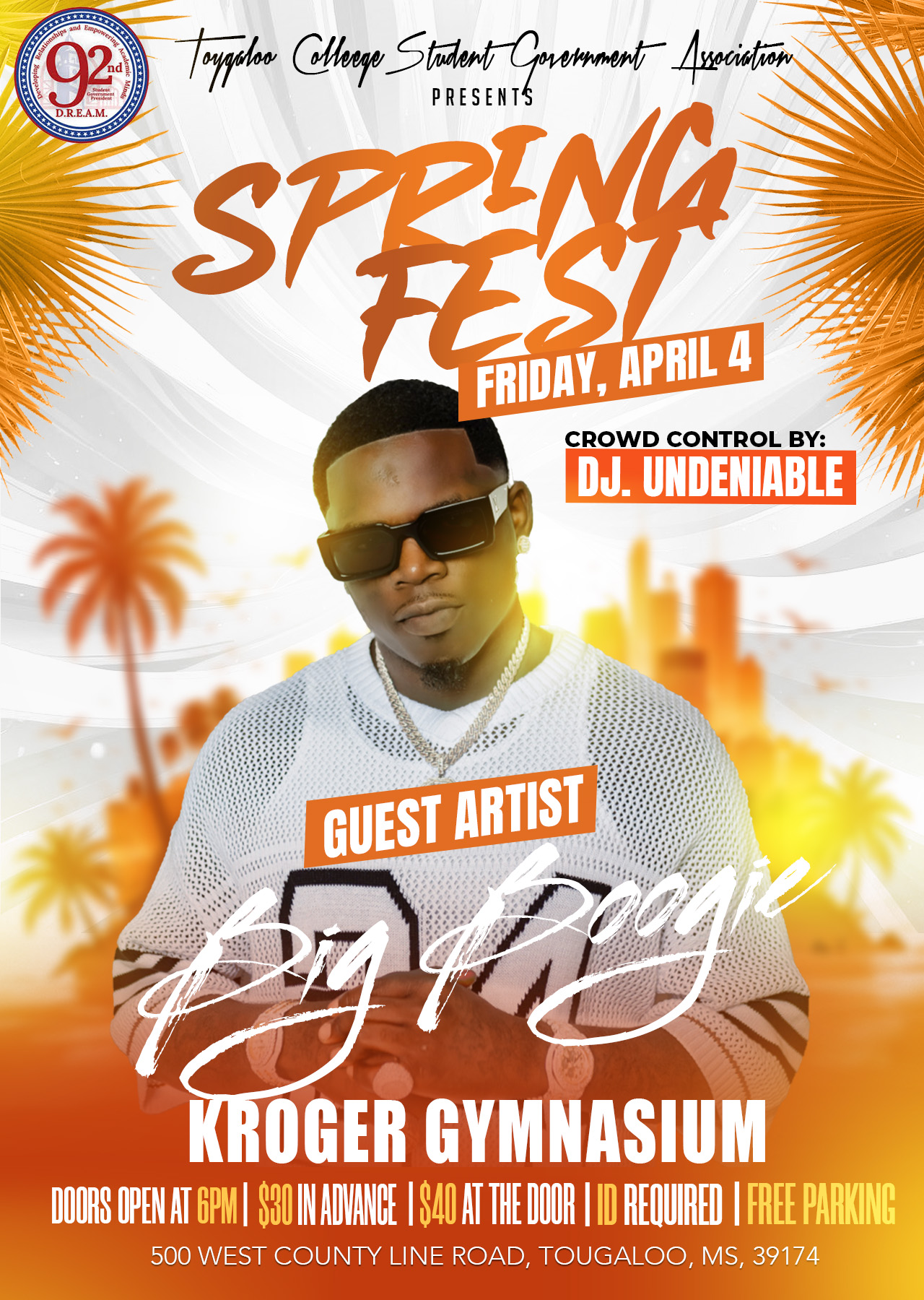Summer Bash party flyer digital design
